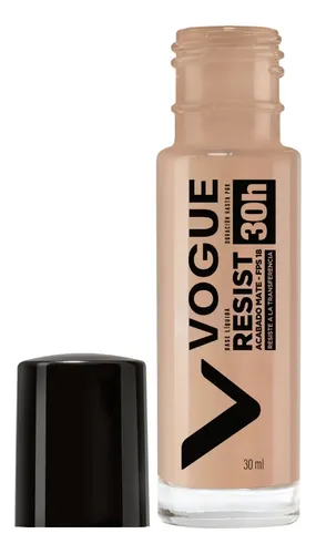 Base de maquillaje líquida Vogue Resist Resist Larga duración Base líquida Resist tono natural – 30mL 30g
