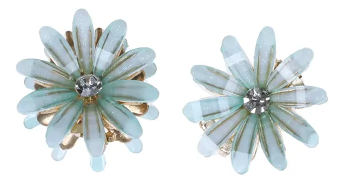 Broche De Pelo Flor Estrella Con Strass Basicare