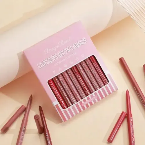 Lapiz Delineador De Labios Waterproof Set X12 Dragon Ranee Set X12