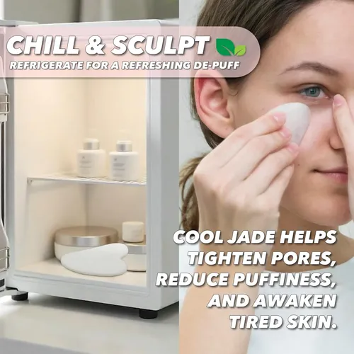Piedra Gua Sha Facial De Jade Blanco Para Masaje