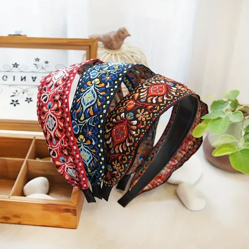 3 Vinchas Mujer Bohemias Estilo Tribal Cabello Moda