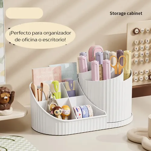 Organizador De Maquillaje Giratorio Skincare Accesorios Ofi