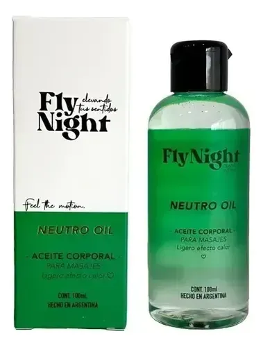 Fly Night Aceite Lubricante Corporal Masajes Neutro 100ml