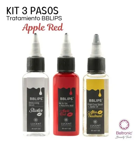 Mini Kit Dermapen Bblips Tono Apple Red Rojo Hialuronico Tipo de piel Todo tipo de piel