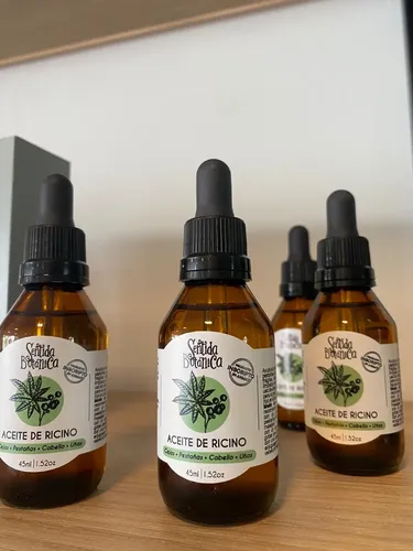 Aceite De Ricino Orgánico Cejas Pestañas Uñas Y Cabello 45ml