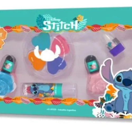 Kit Infantil Stitch (2 Esmaltes-maquillaje Cremoso-labial)