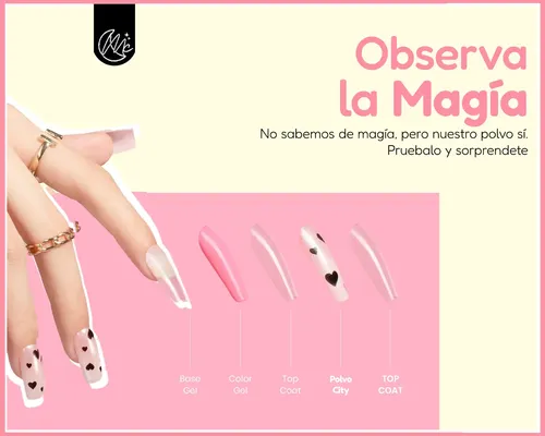 Kit Uñas Esculpidas Esmaltado Efecto Ojo Gato Semipermanente