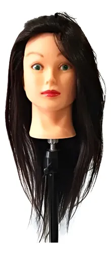 Cabeza De Práctica Maniquí Cabello 80% Natural Para Peinados