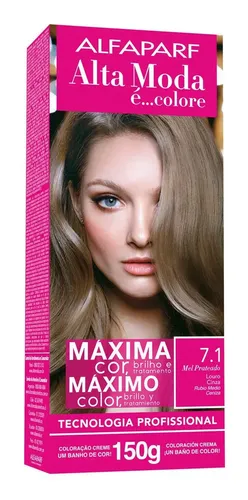 Tintura Alfaparf Alta moda é colore Pigmentos micronizados concentrados tono 7.1 rubio medio ceniza para cabello