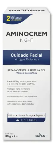Aminocrem Night Reparador Celular Crema 30g Pack 2×1