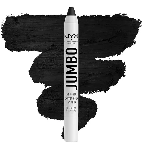 Lápiz Jumbo Nyx Para Ojos, Delineador Y Sombra, Negro Y