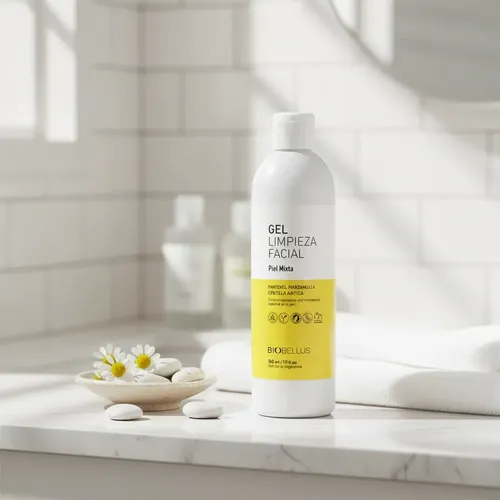 Gel Limpieza Facial Piel Mixta Pantenol Mazanilla Biobellus