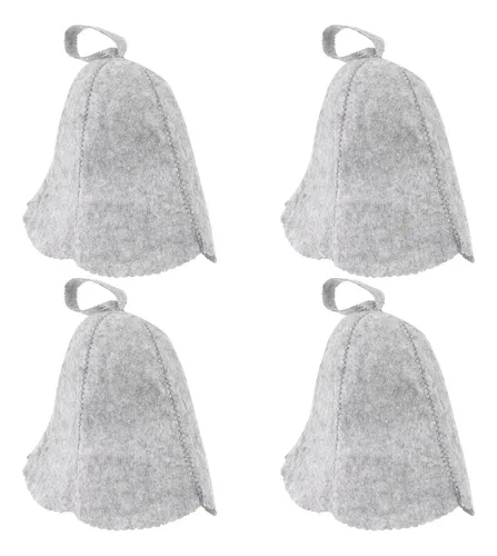 Sombreros Sauna De Fieltro 4pcs Para Vapor O Baño Seco