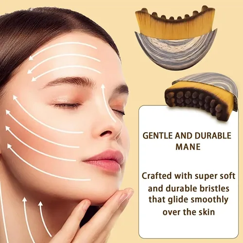 Brocha Para Contorno Facial De 3 Piezas – Escultura De Queix