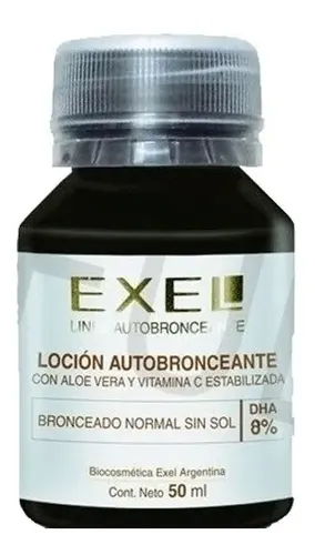 Loción Autobronceante 8% Sin Color Bronceado Exel 50m X2