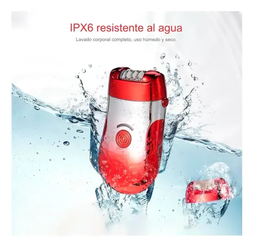 B Depiladora Kemei Roja Mujer Rojo B