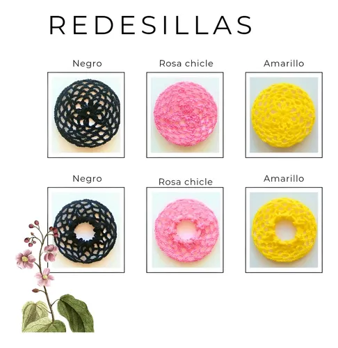 Pack 10 Redecillas Para Rodete Tejidas