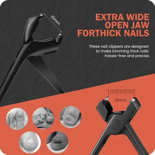 Set De Cortauñas Bezox Para Uñas Gruesas Con Lima De Uñas