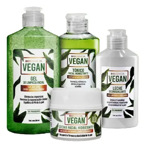 Limpieza Facial Vegana Desmaquillante Gel Limpieza Tonico