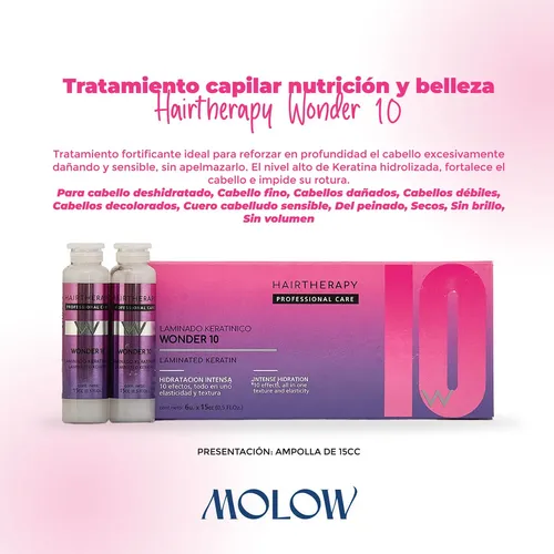 Hair Therapy Wonder 10 – Ampollas 15 Ml X 6 Und Hidratante