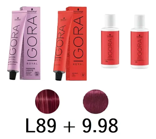 Fashion L89 + Igora Royal 9.98 + 2 Oxidante 60 Ml
