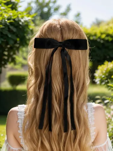 Pinzas Para El Cabello Con Lazo Para Mujer, Set De 8