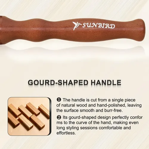 Cepillo Para Cabello Sunbird De Peinado Medio Con Mango De M