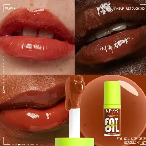 Brillo Labial Fat Oil Nyx Professional Makeup Acabado Brillante Color Scrollin