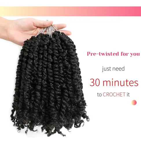 Cabello Bohobabe De Ganchillo Passion Twists, 8 Paquetes De