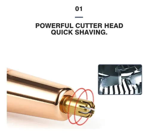 Q. Depiladora Facial 4 En 1 Eléctrica Portátil Recargable .,