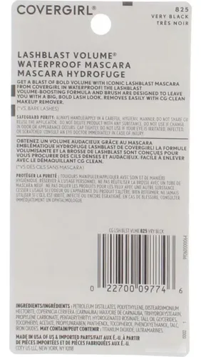 Rímel Impermeable Covergirl Lashblast Very Black 825 2 Uds