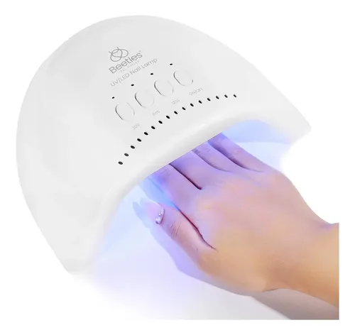 Lámpara Uv Led Blanca Para Uñas Con 3 Tiempos Y Sensor