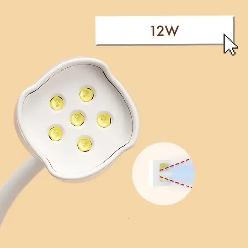 Cabina Uv/led 12w Secador Uñas Esculpidas Gelificada Velador