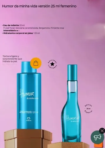 Kit Natura Humor Da Minha Vida Perfume 25ml Hidratante