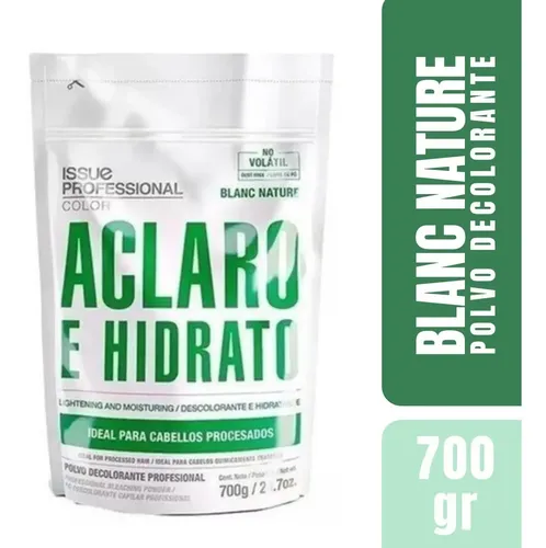 Issue Polvo Decolorante Blanc Nature X 700gr Uso Profesional