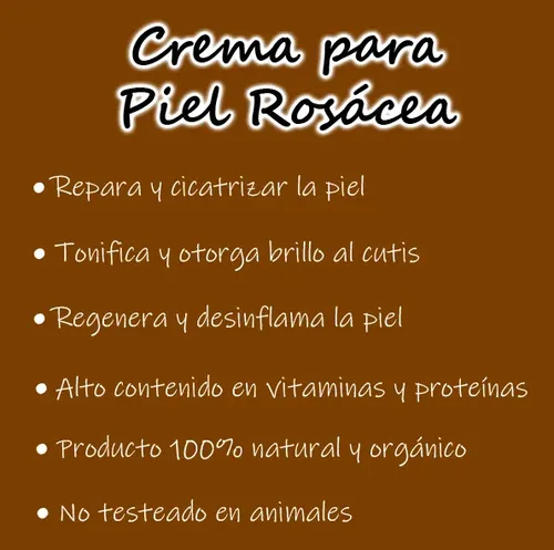 Crema Natural Facial Para Piel Rosácea