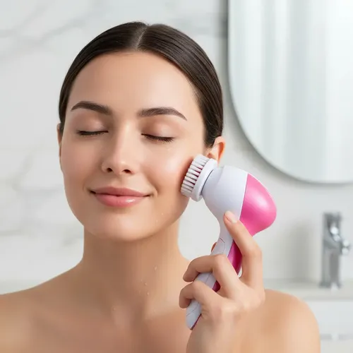 Cepillo Facial Masajeador Exfoliante Limpieza 5 En 1 A Pilas