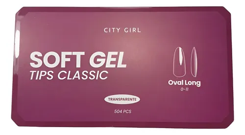 Uñas Postizas City Girl Oval Long Classic de 504 Unidades