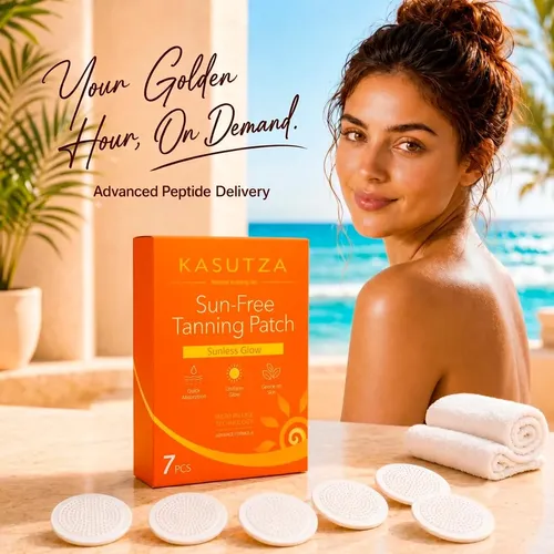 Parches Bronceadores Kasutza Para Rostro Y Cuerpo, 14 Unidad