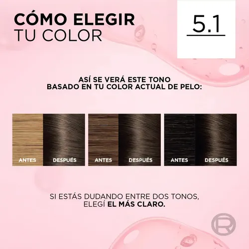 Kit Tintura Permanente L’ Oréal Paris Excellence Creme 5.3 Castaño Claro Dorado