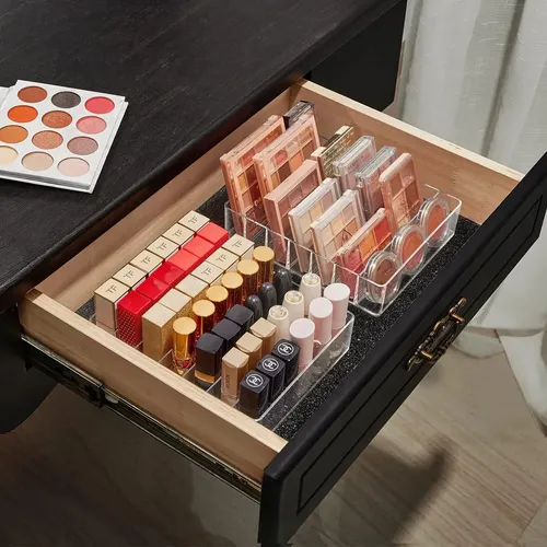 Organizador Acrílico De Maquillaje 7 Compartimentos
