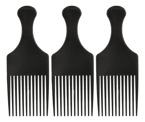 Anself 3pcs Peine Del Afro Rizado Cepillo De Pelo~)//