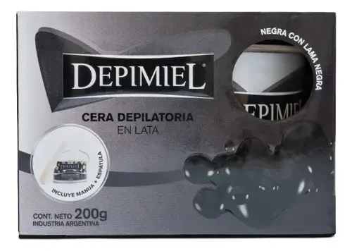 Cera Depilatoria Depimiel Corporal Lata Estuche Negra X200g