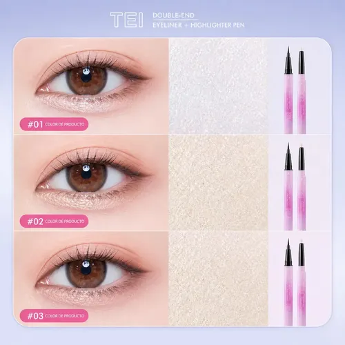 Tei Big Eyes Delineador Ojos Liquido E Iluminador 2 En 1 02 Mate – Brillante