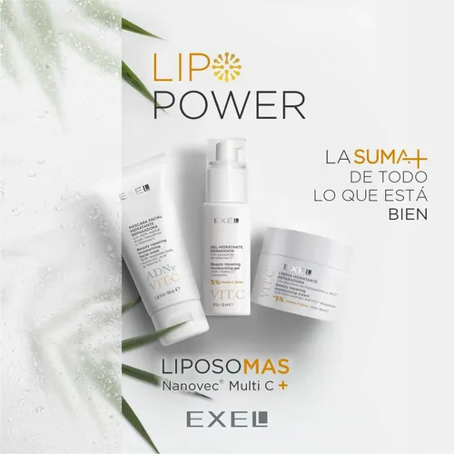 Gel Hidratante Reparador Con Liposomas De Vitamina C Exel Todo Tipo De Piel Día/noche