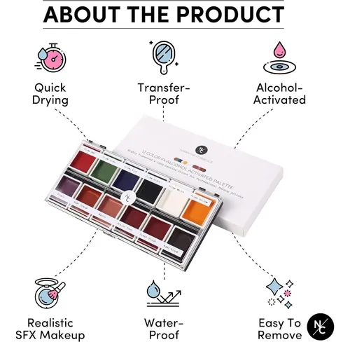 Paleta De Maquillaje Efx Alcohol Activado 12 Colores