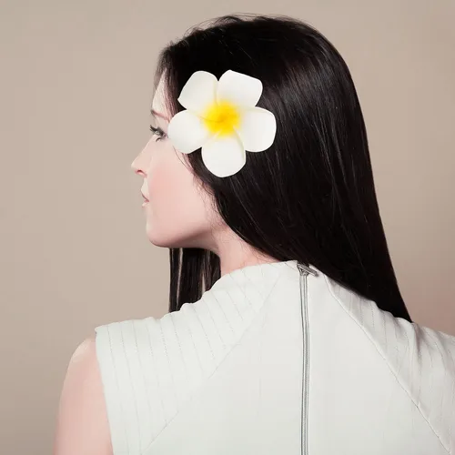 20 Pinzas De Flor De Plumeria Accesorios Para El Cabello