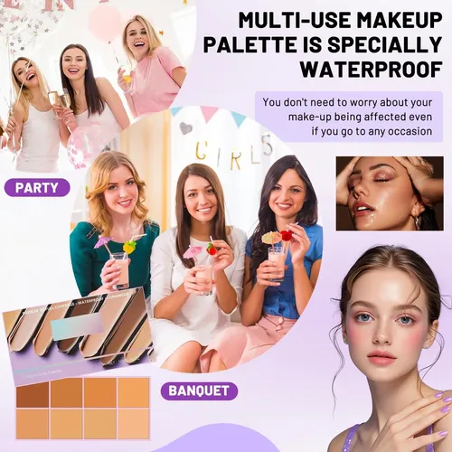 Corrector En Paleta 8 Tonos Douniu Mediano