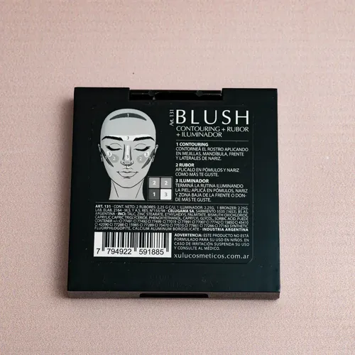 Paleta De Rostro Rubor Iluminador Y Contorno Xulu Cosmeticos