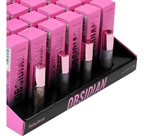 Glossy Lips Tornasolado Obsidian Ruby Rose Brillo Humecta